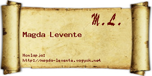 Magda Levente névjegykártya